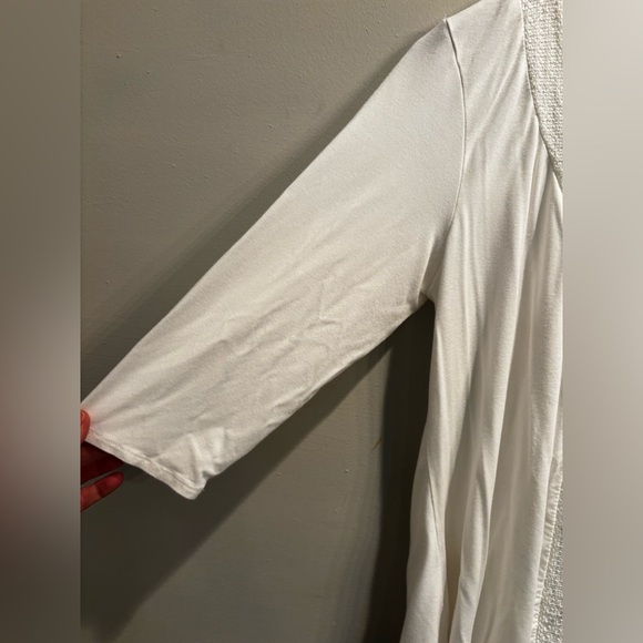 Adrianna Papell Asymmetrical Cream Blouse neutral basic minimalist
Textured - Picture 4 of 10